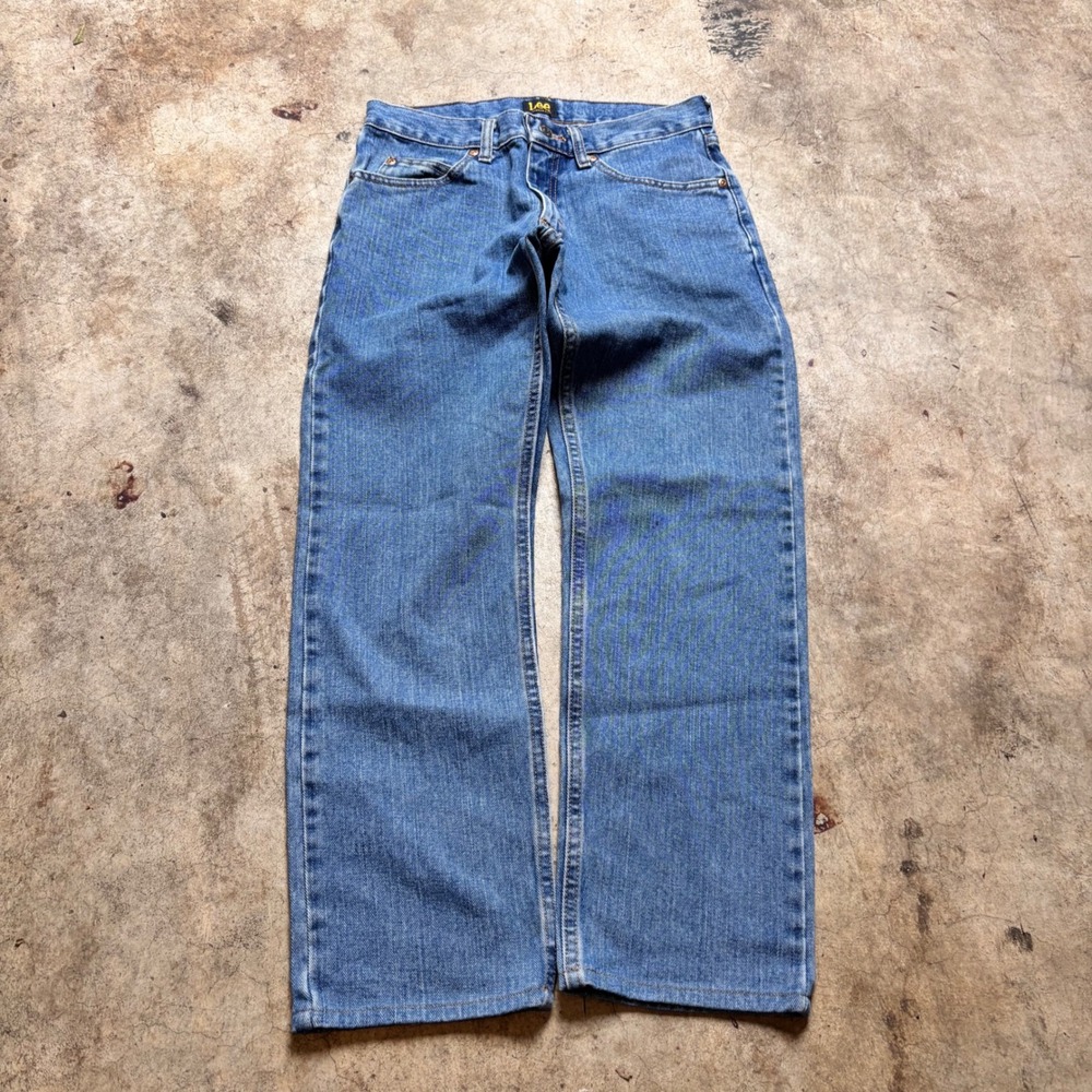 Lee Regular Fit Straight Leg Jeans 28x32 Medium Wash Denim